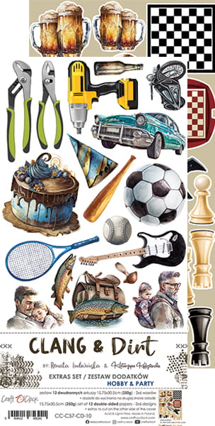 Extras Set - Hobby and Party - Clang and Dirt - Craft O Clock