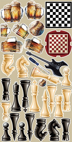 Extras Set - Hobby and Party - Clang and Dirt - Craft O Clock