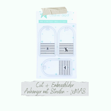 Cut & Emboss Folder - Tags with Stripes and Motives - Anhänger - Xmas  - Creative Depot