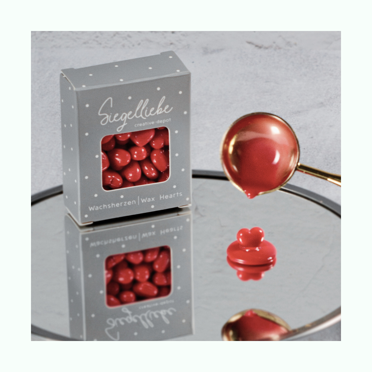 Wax Hearts For Seal Stamps - Red - Cherry - Creative Depot