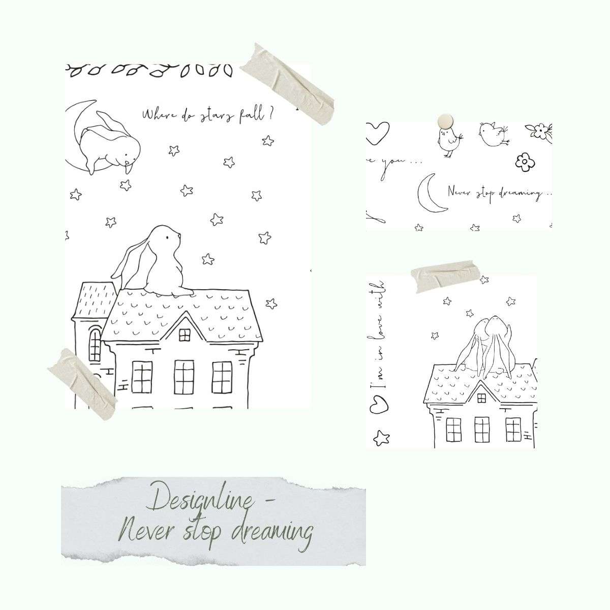 Clear Stamp Set - Never stop dreaming - A5 - Creative Depot