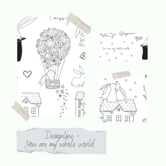 Clear Stamp Set - You are my whole world - A5 - Creative Depot