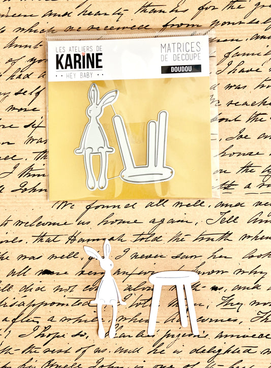 Die Set - Doudou - Bunny with Chair - Atelier de Karine