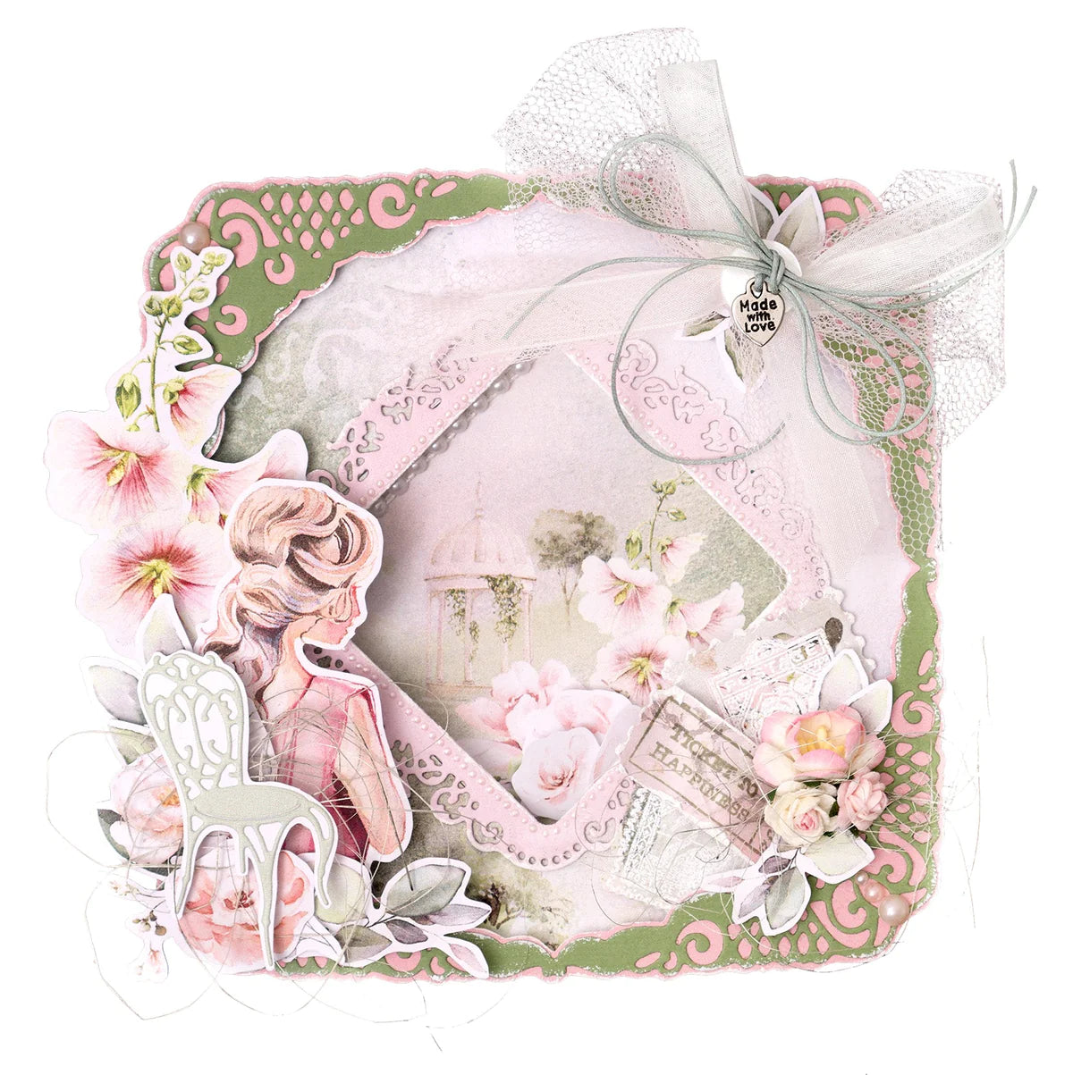 Stamp & Cutting Die - Ticket To Happiness - Romantic Moments - Jenine's Mindful Art - Studio Light