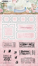 Stamp & Cutting Die - Ticket To Happiness - Romantic Moments - Jenine's Mindful Art - Studio Light