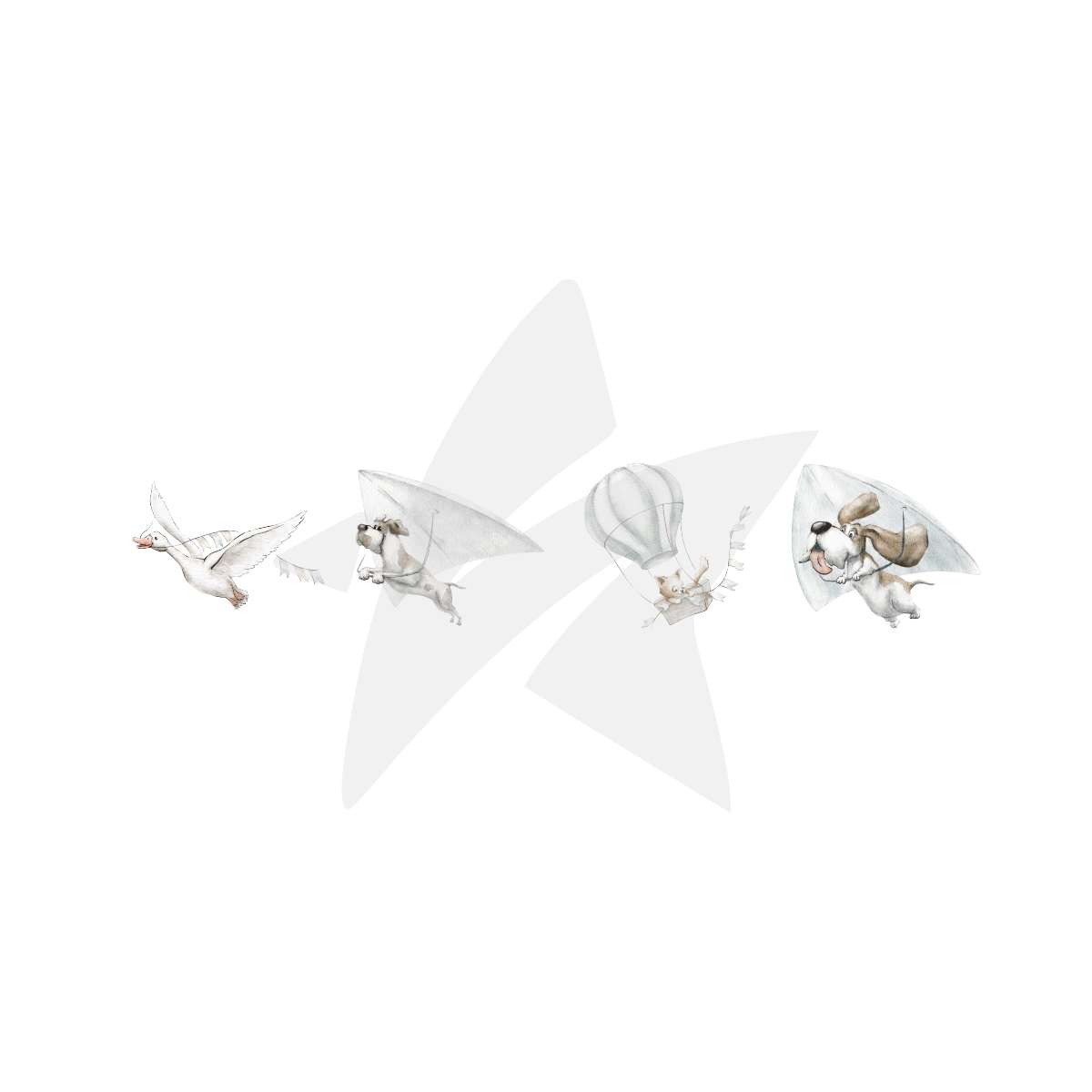 Washi Tape - Cute Air Pilots - Luftpiraten - 5 cm - Creative Depot