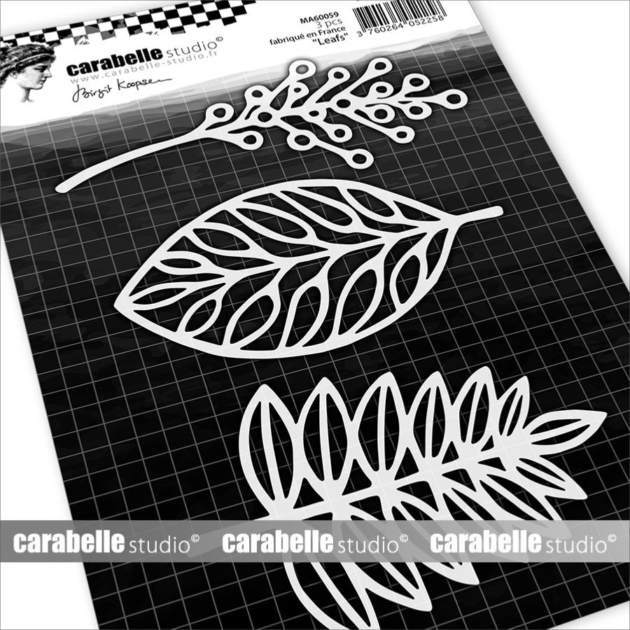 Stencil Mask A6 - Leafs - Birgit Koopsen - Carabelle Studio
