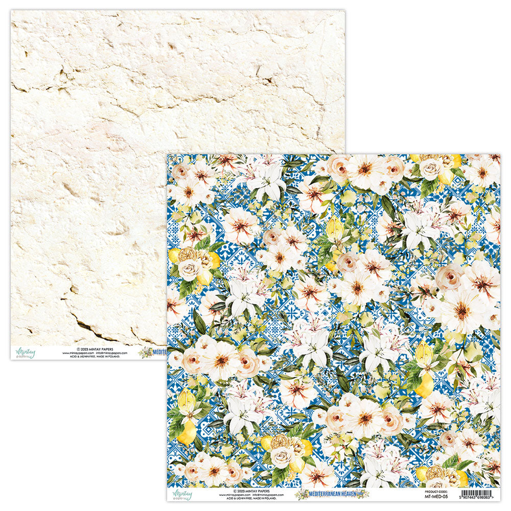 Mediterranean Heaven - 12 x 12 Paper Set - Mintay Papers