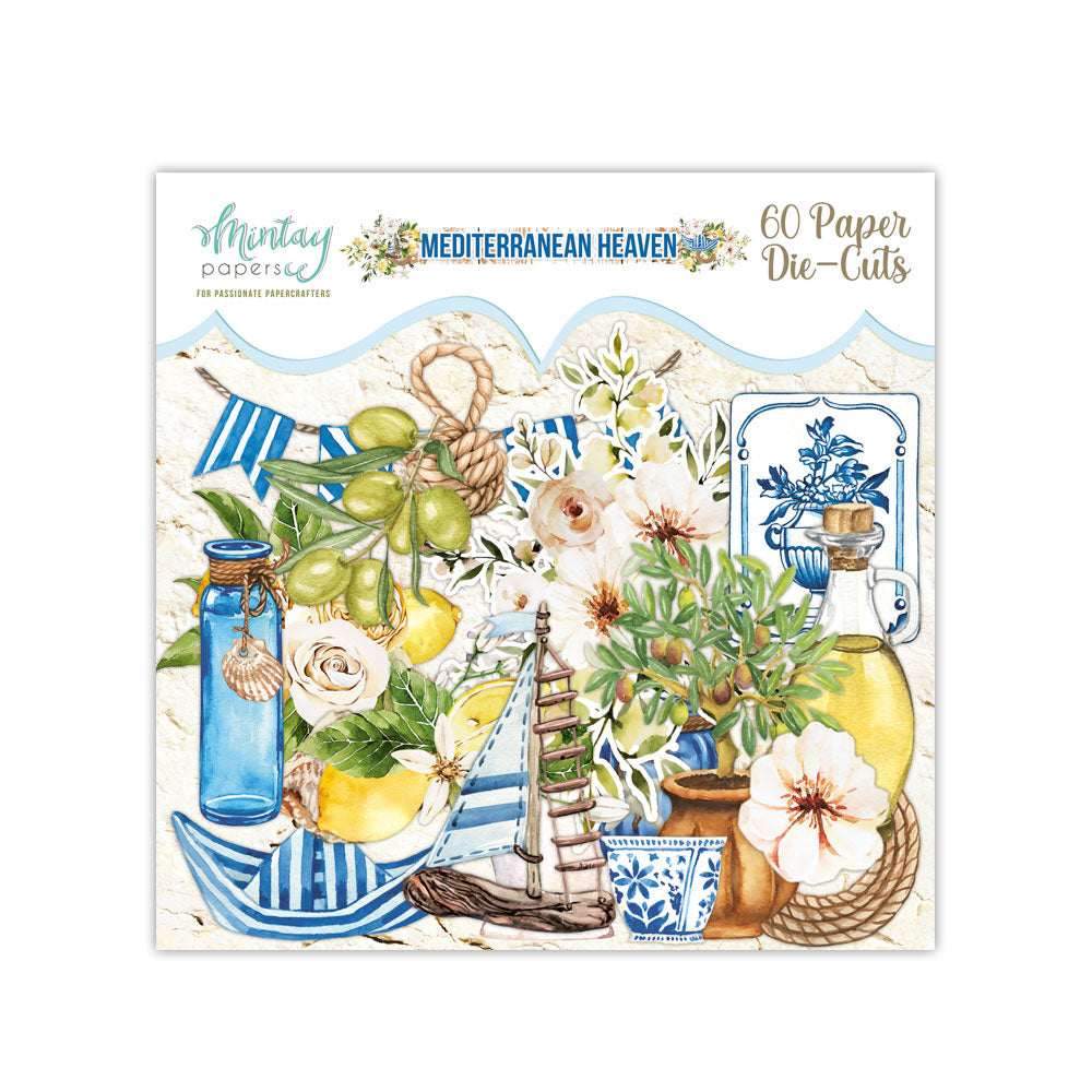 Mediterranean Heaven - Paper Die-Cuts, 60 Pcs. - Mintay Papers