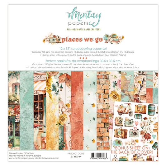 Places We Go - 12 x 12 Paper Set - Mintay Papers