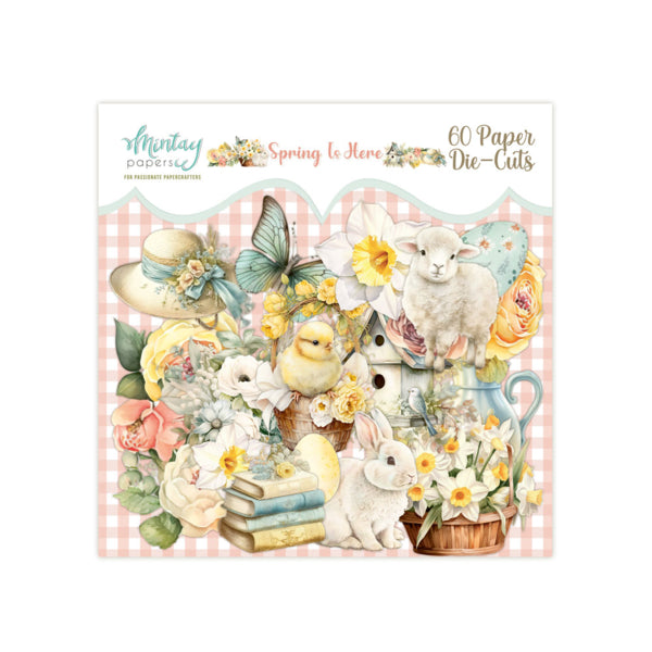 Mintay Papers - Spring Is Here - Paper Die Cuts - 60 PCS