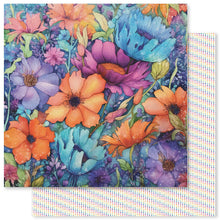 12 x 12 Inch - Rainbow Twirl - Double Sided Paper - Paper Rose