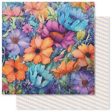 6x6 Inch - Rainbow Twirl - Double Sided Paper - Paper Rose