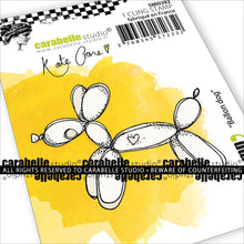 Mini Rubber Stamp  - Ballon Dog - Kate Crane - Carabelle Studio