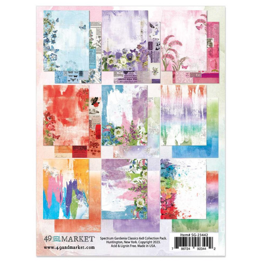 6x8 Inch - Spectrum Gardenia Classics Collection Pack - 49 and Market