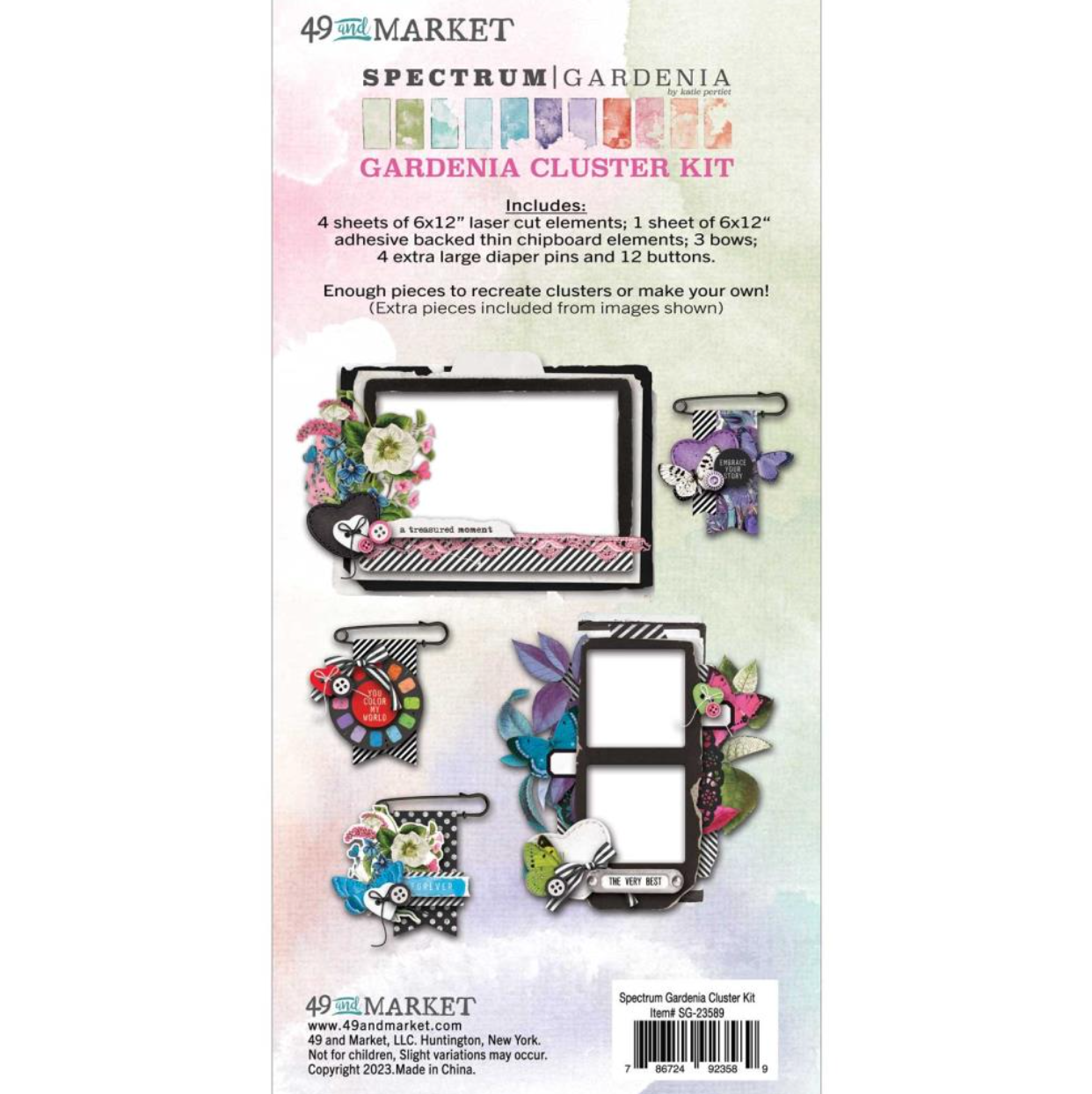 Cluster Kit - Spectrum Gardenia Painted Foundations - 49 and Market