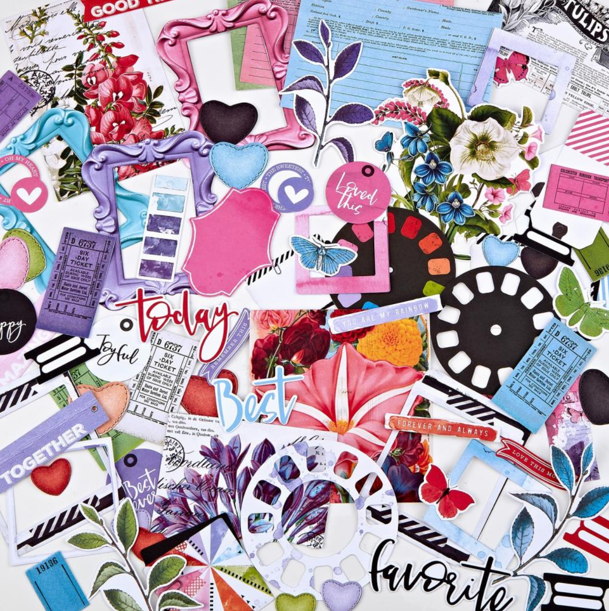 Ephemera Bits - Spectrum Gardenia - 49 and Market