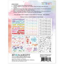 Extras Rub-Ons - Spectrum Gardenia - 49 and Market