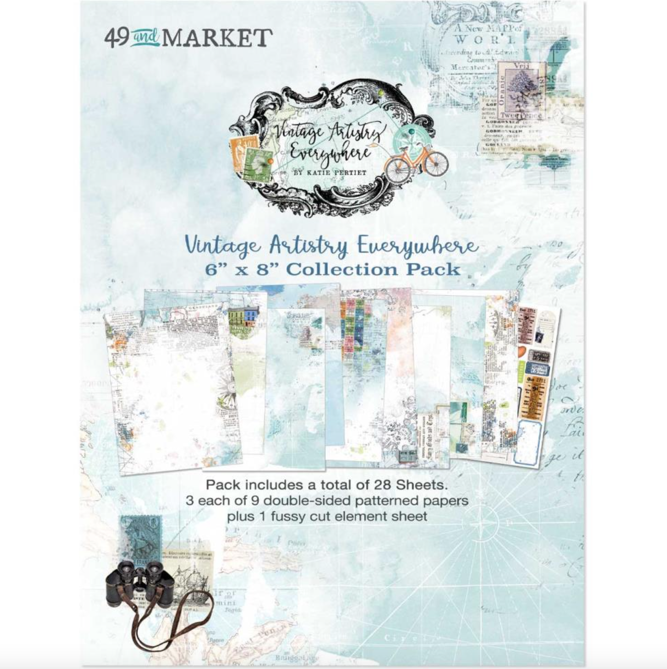 6x8 Inch - Vintage Artistry Everywhere - 49 and Market