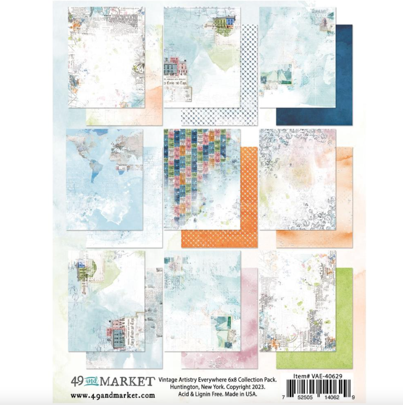 6x8 Inch - Vintage Artistry Everywhere - 49 and Market