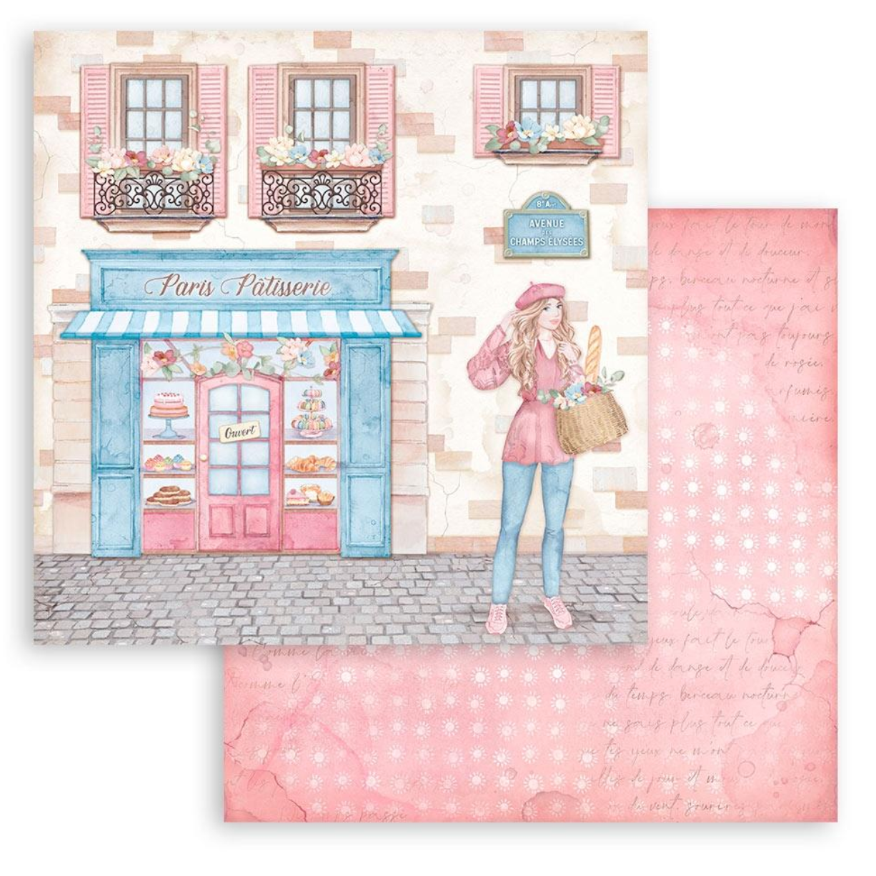 8x8 - Oh La La - Double Sided Paper Pad - Stamperia