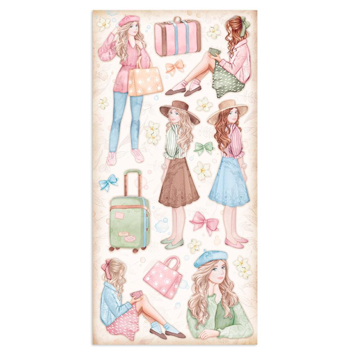 6x12 Inch - Collectables - Oh La La - Double Sided Paper Pad - Stamperia