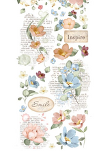 Rub On - Oh La La - Inspire, Flowers - Stamperia