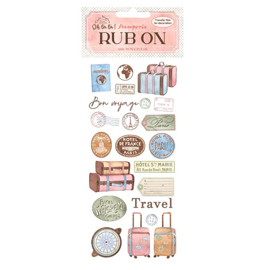 Rub On - Oh La La - Travel - Stamperia