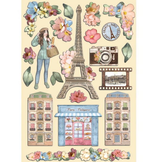 Wooden Shapes A5 - Oh La La - Stamperia