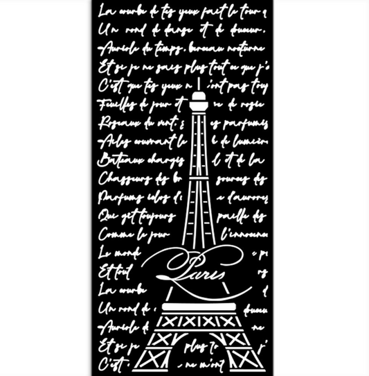 Stencil - Tour Eiffel - Oh La La - Stamperia