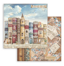 12x12 - Vintage Library - Double-Sided Paper Pad - Stamperia