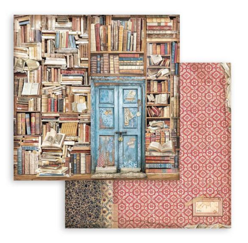 8x8 - Vintage Library - Double-Sided Paper Pad - Stamperia