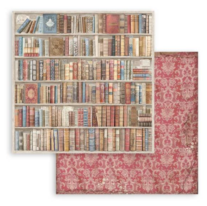 12x12 - Vintage Library - Backgrounds - Stamperia