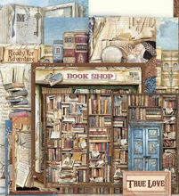 Cards Collection - Vintage Library - Backgrounds - Stamperia