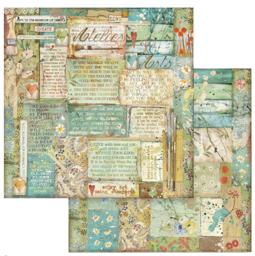 12x12 - Ateliers Des Arts - Double-Sided Paper Pad - Stamperia