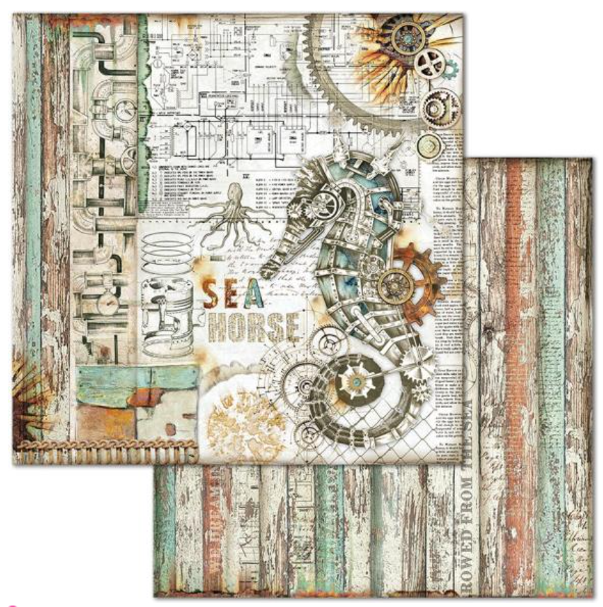 8x8 - Sea World - Double-Sided Paper Pad - Stamperia