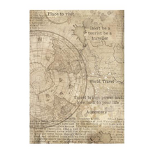 Around the World - Assorted Rice Paper Backgrounds A6 8/Sheets - Stamperia