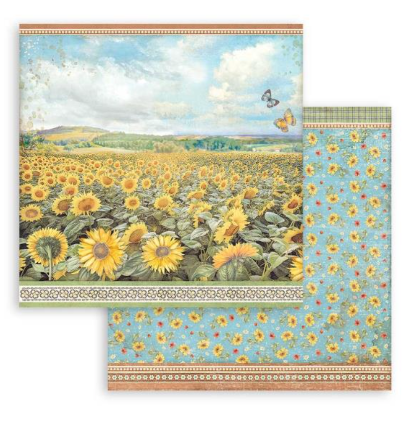 8x8 - Sunflower Art - Double-Sided Paper Pad - Stamperia