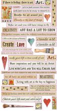 Chipboard - Atelier Quotes - Atelier Des Arts - Stamperia
