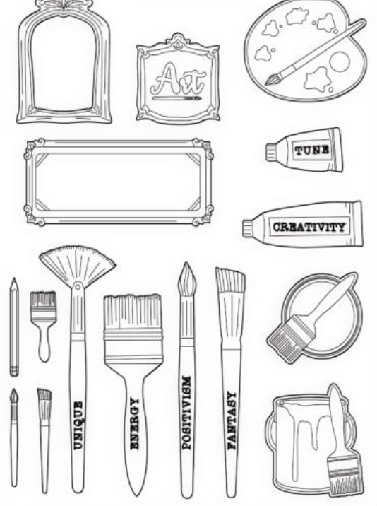 Sunflower Art - Brushes - Soft Maxi Mould A5 - Stamperia