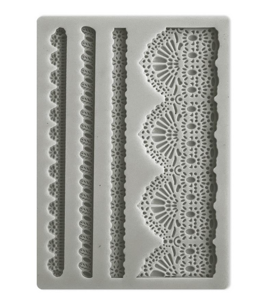 Sunflower Art - Laces And Flowers - Silicone Mould A6 - Stamperia