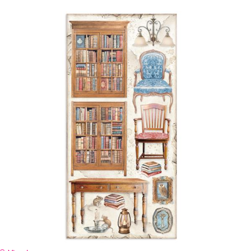 Collectables - Vintage Library - 6x12 Inch - 10 Sheets - Stamperia