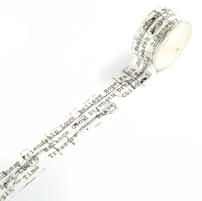 Aall and Create - Washi Tape - Wordline - #40 - Janet Klein