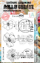 A5 - Flower Trio - Clear Stamp Set - AALL and Create - Designer Tracy Evans - #924