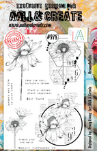 A5 - Hexapetalstic - Clear Stamp Set - AALL and Create - Designer Tracy Evans - #978