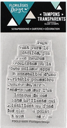 Mini Key Text - Clear Stamp - Florilèges Design