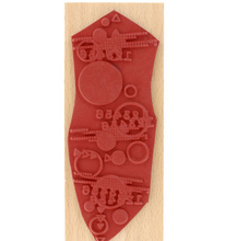 Numbers And Circles - Wooden Mount Rubber Stamp - Florilèges Design