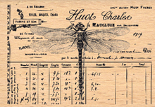 Dragonfly - Wooden Mount Rubber Stamp - Florilèges Design