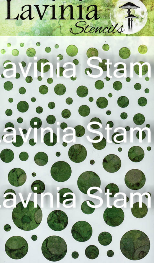 Lavinia Stamps - Stencil - White Orbs