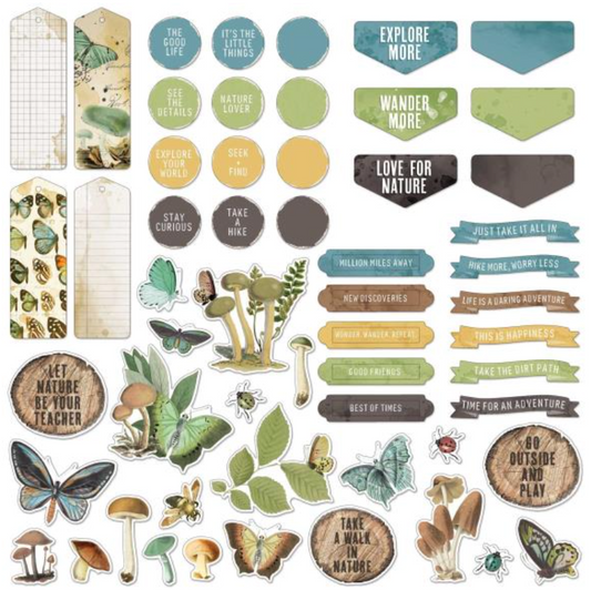 Chipboard Set - Nature Study - 49 and Market